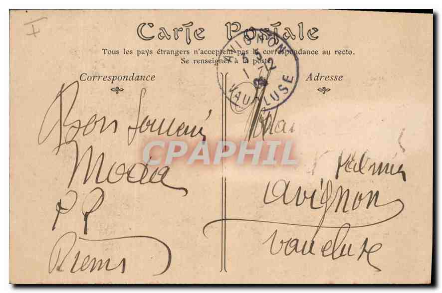 CPA Reims le palais de justice Automobile — Verso