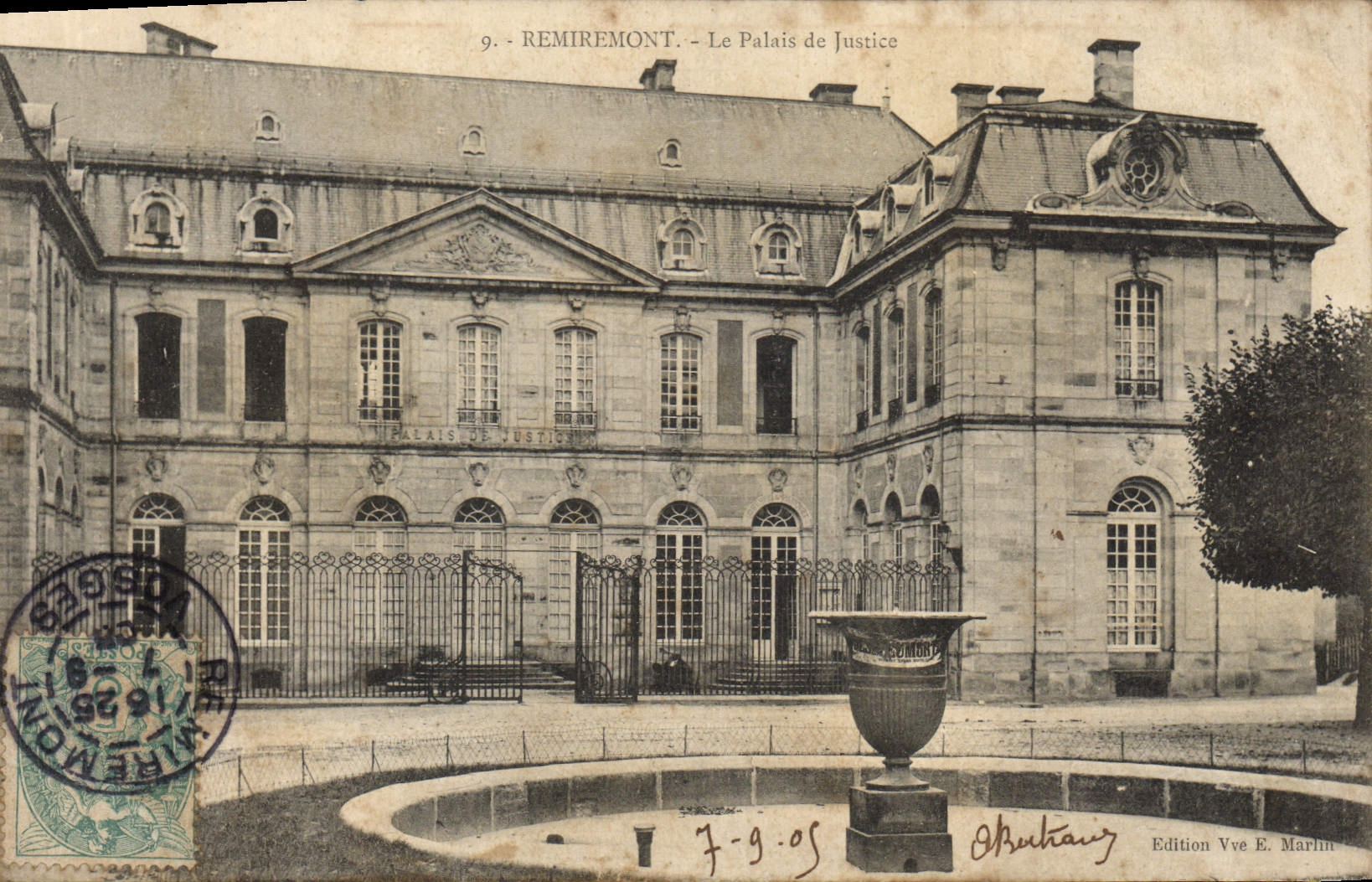 CPA Remiremont le palais de justice 