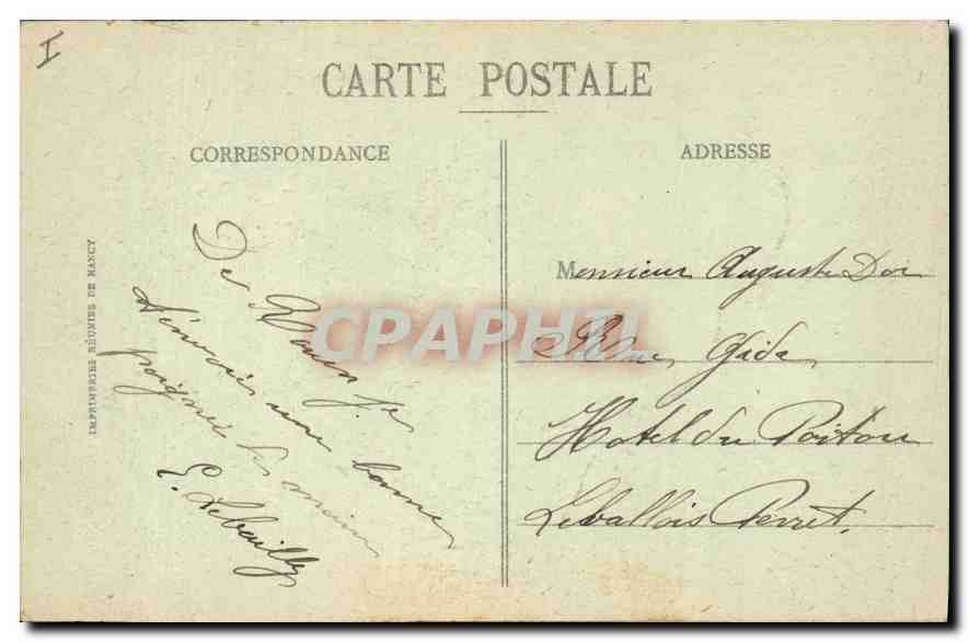 CPA Rouen palais de justice  — Verso