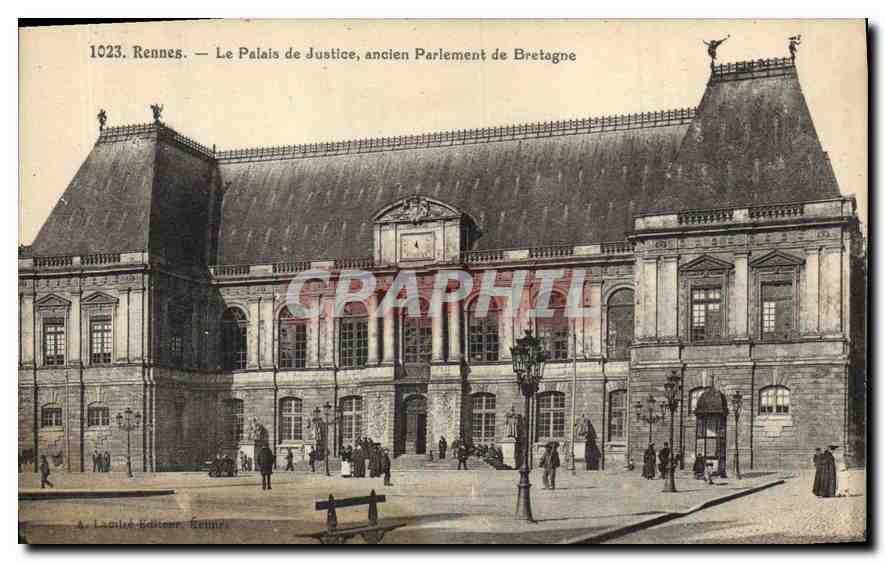 CPA Rennes le palais de justice ancien parlement Bretagne 
