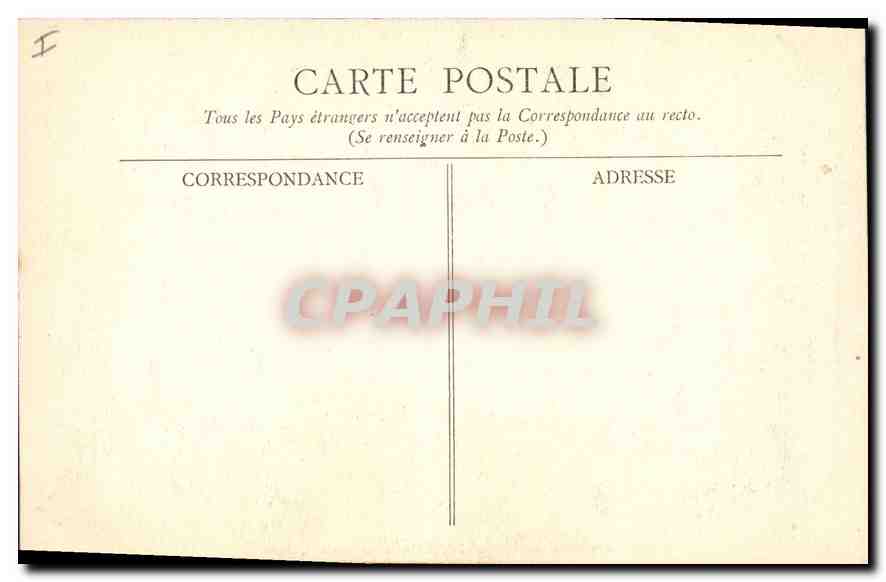 CPA L'Auvergne Pittoresque Riom escalier du palais de justice  — Verso