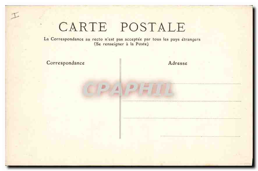 CPA Puy de Dome Riom palais de justice  — Verso