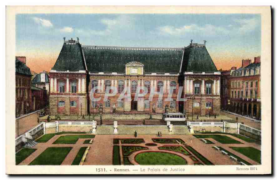 CPA Rennes le palais de justice 