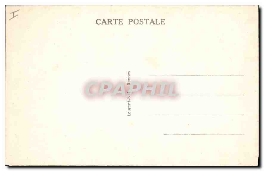 CPA Rennes le palais de justice  — Verso