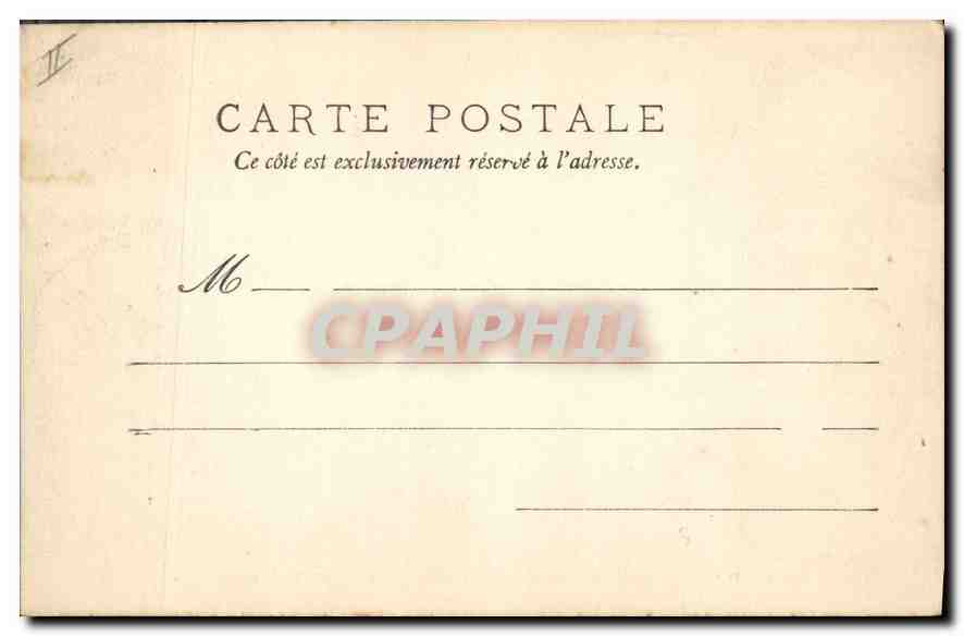 CPA Puy de Dome Riom jardin du Palais de justice et statue de Michel de L'hopital  — Verso