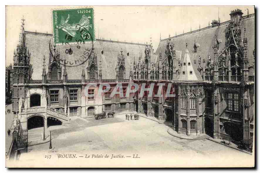 CPA Rouen le Palais de Justice 