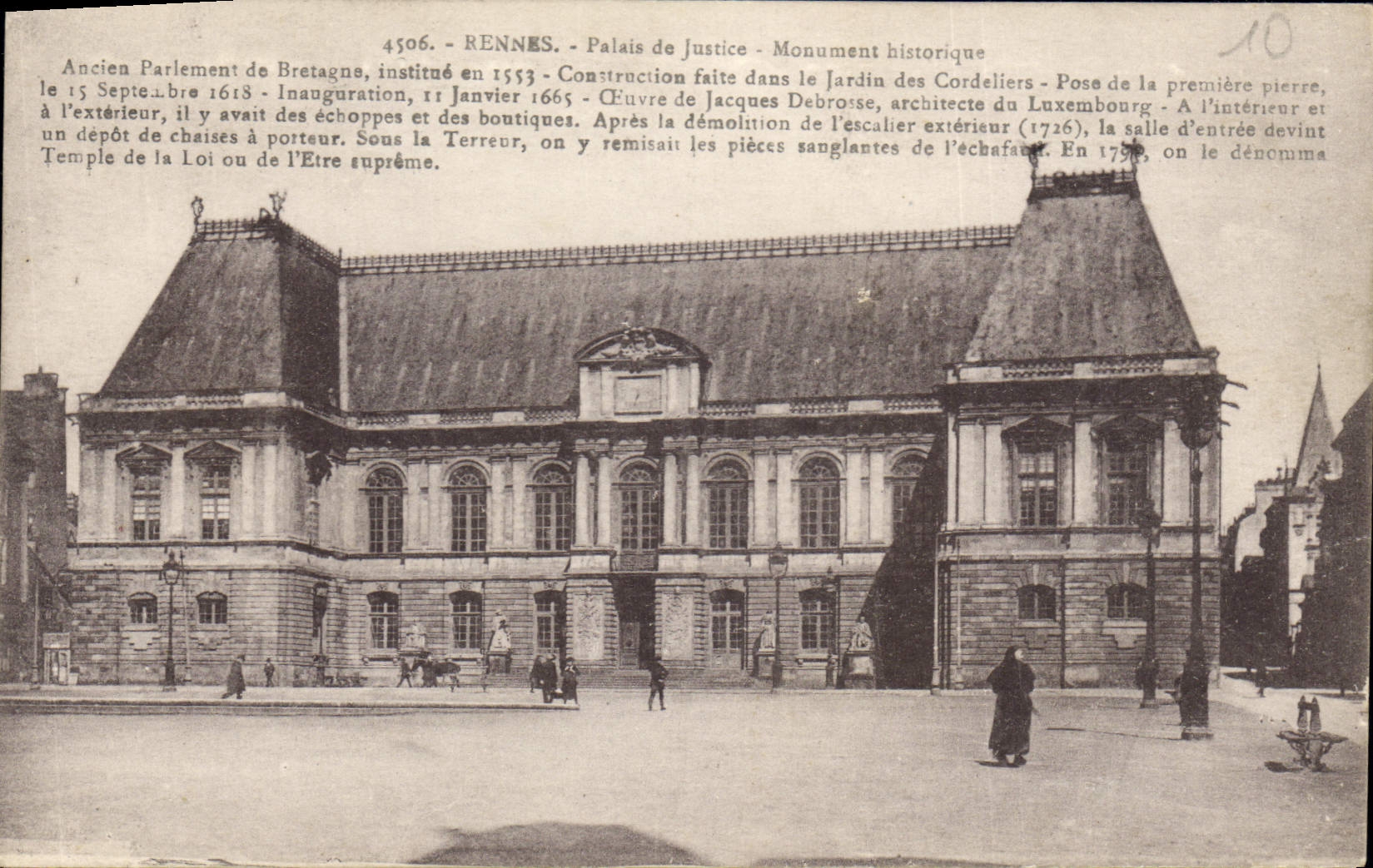 CPA Rouen le Palais de Justice monument historique 