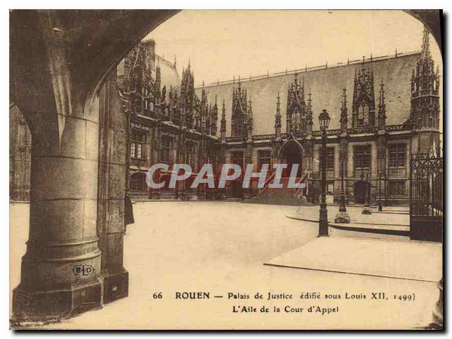 CPA Rouen le Palais de Justice L'aile de la cour d'appel 