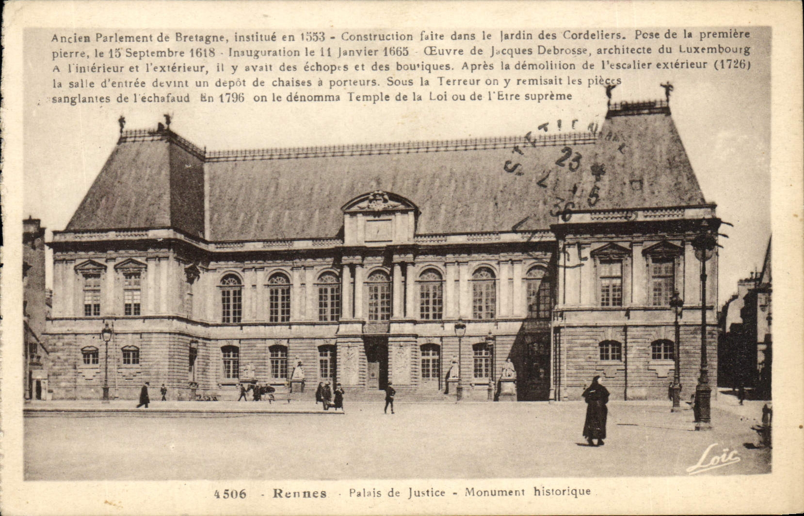 CPA Rouen le Palais de Justice Monument historique 