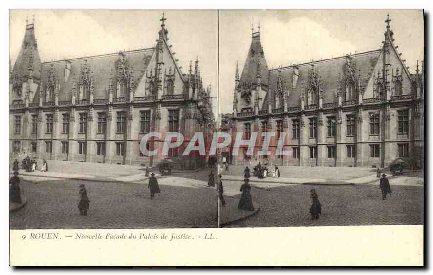 CPA Rouen Nouvelle facade du palais de justice 