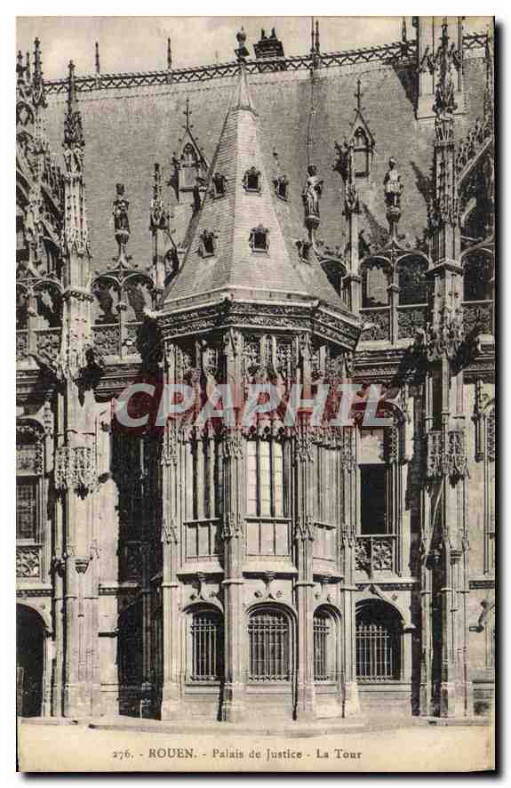 CPA Rouen le Palais de Justice la tour 