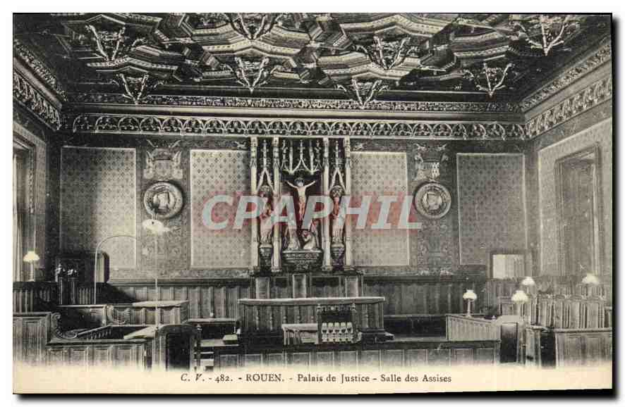 CPA Rouen le Palais de Justice salle des Assises 