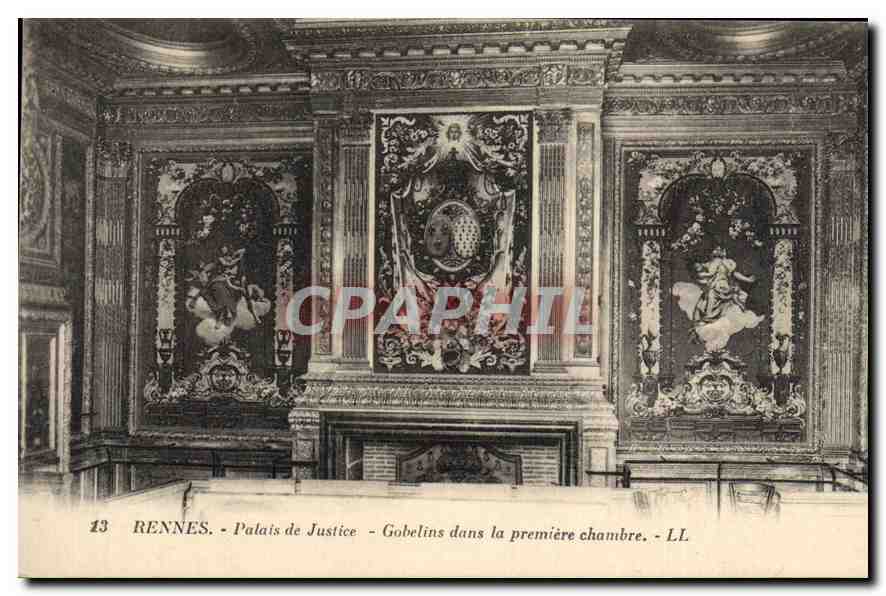 CPA Rennes Palais de Justice Gobelins dans la premiere chambre 