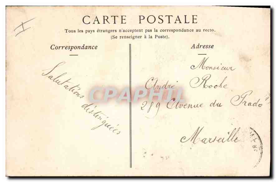 CPA Rouen interieur de la cour d'Assises  — Verso