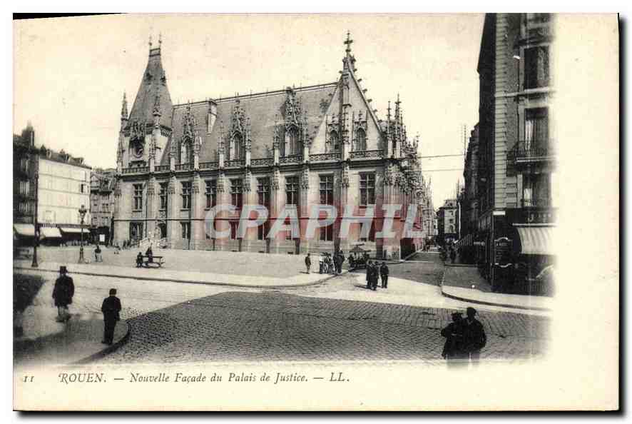 CPA Rouen nouvelle facade du Palais de Justice 