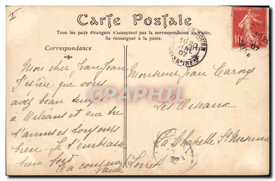 CPA Rouen Palais de Justice    — Verso