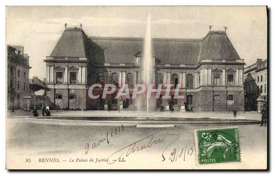 CPA Rennes le Palais de Justice 