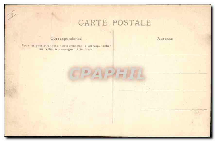 CPA Puy de Dome Riom jardin du Palais de Justice st statue de Michel de l'hopital  — Verso