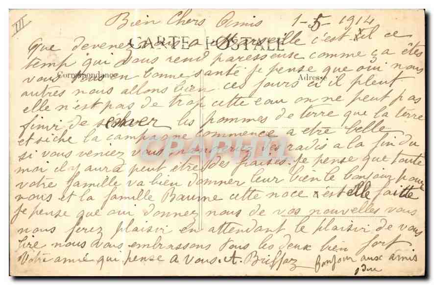 CPA Folklore L'Auvergne Pittoresque jeunnes Paysannes Auvergnates  — Verso