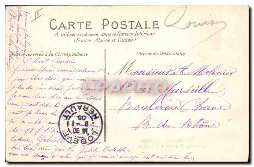 CPA Folklore la Bourree d'Auvergne  — Verso