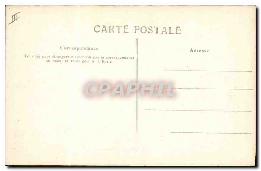 CPA Folklore l'Auvergne vaches a l'abreuvoir  — Verso