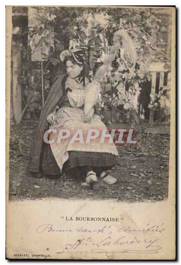 CPA Folklore La Bourbonnaise 