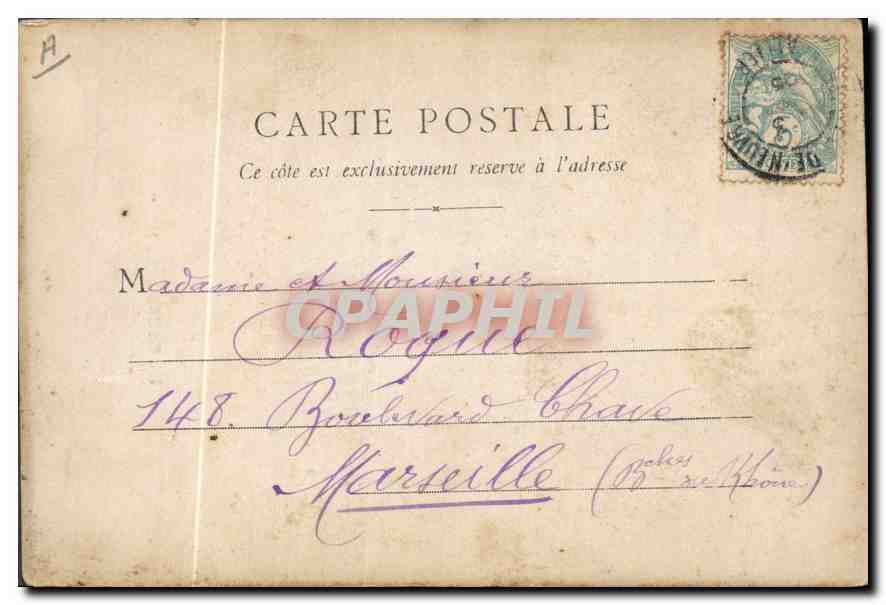 CPA Folklore La Bourbonnaise  — Verso