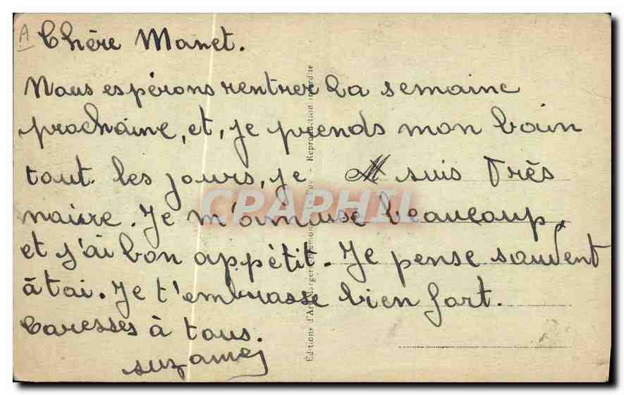 Une Paysanne du Cantal — éditions Marquant & Béatrice, n° 6595 — Verso