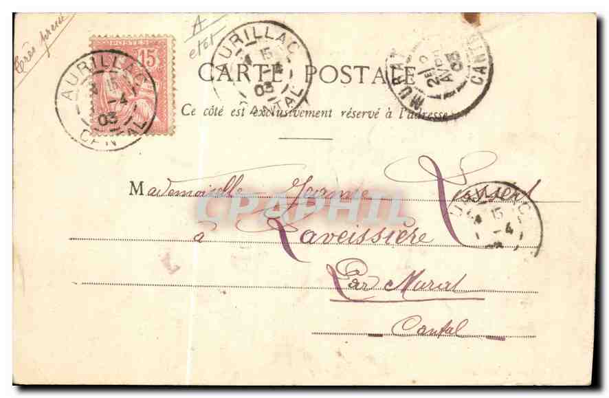 CPA Folklore Le Cantal Illustre Vendeuse de creme et de lait en Auvergne  — Verso