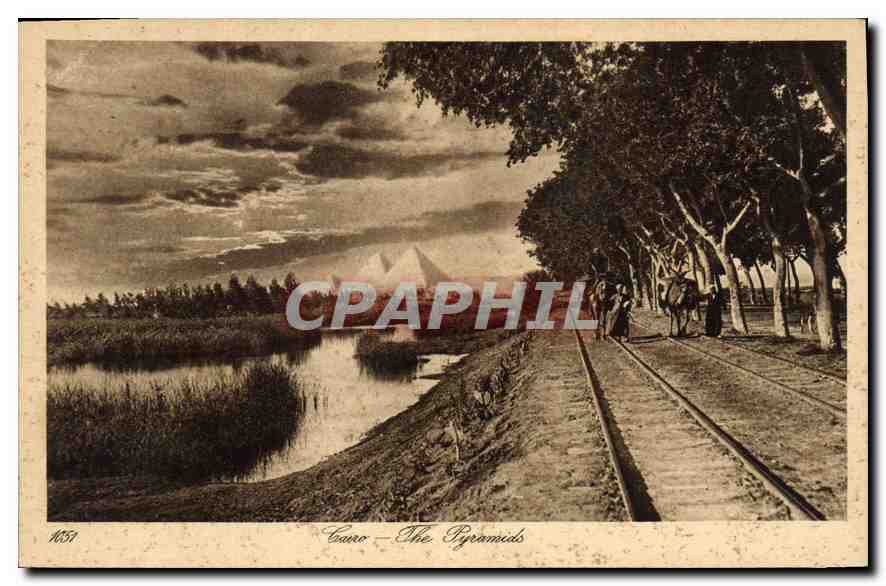 Cairo — The Pyramids — Lehnart & Landrock, n° 1051