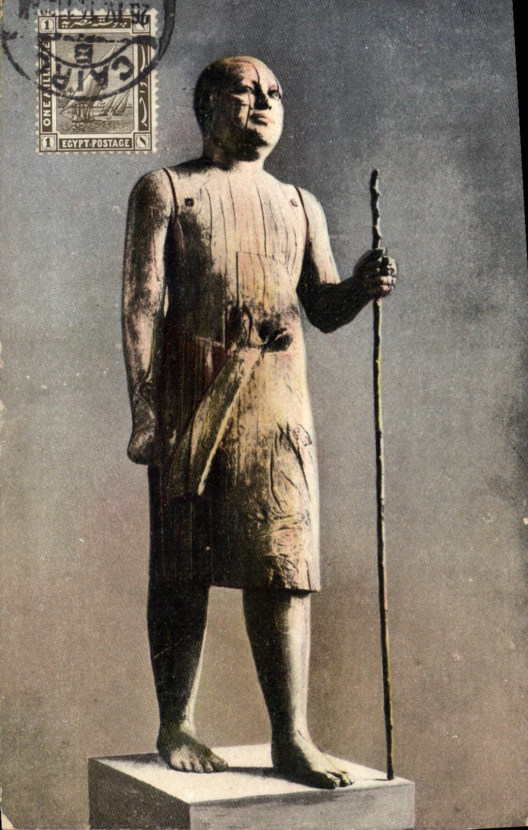 Statue en bois de Shalikh-el-Beled — Musée égyptien — Édition CAIRO 244