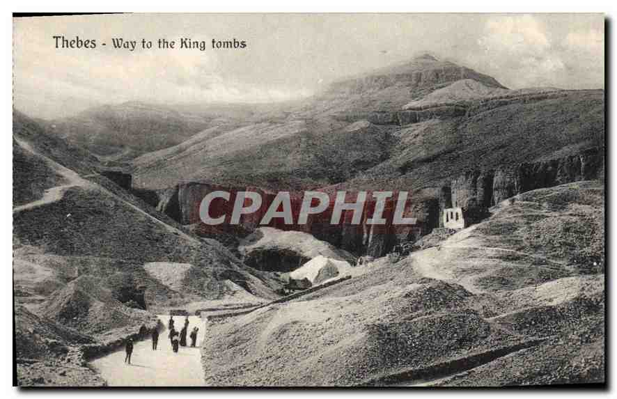 Thèbes - Chemin vers les tombes royales — éditeur The Cairo Postcard Trust, série 53