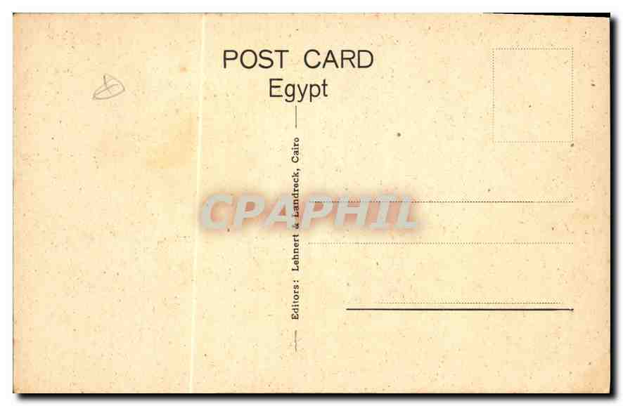 CPA Egypt Egypte Sakkara tomb of Ptahotep  — Rückseite