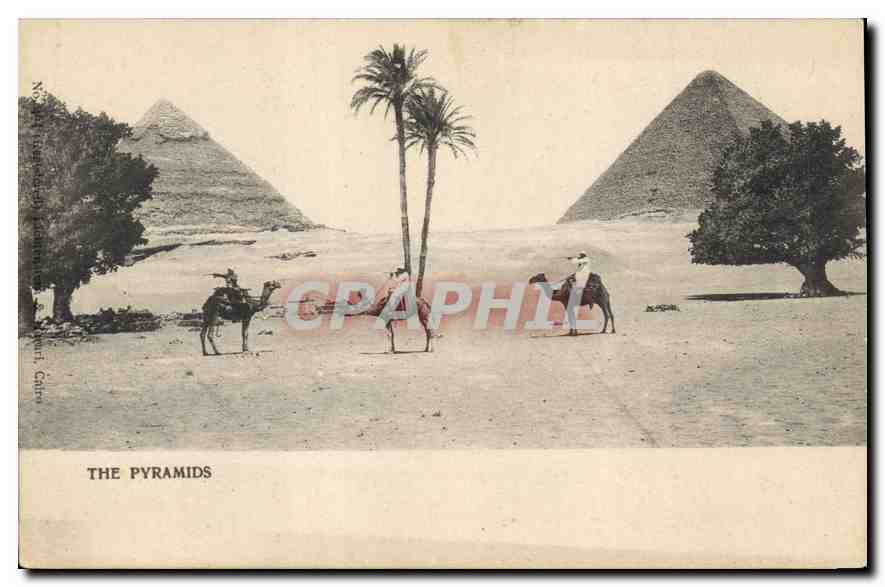 Les Pyramides — Gizeh, Égypte — éditeur non identifié, n° de série non visible