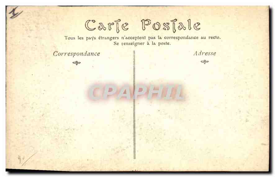 CPA Militaria Salle des fetes du chateau de Saint Cloud  — Rückseite
