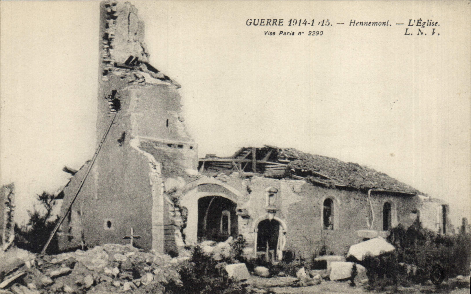 Hennemont — L'Église détruite — Vise Paris n° 2290