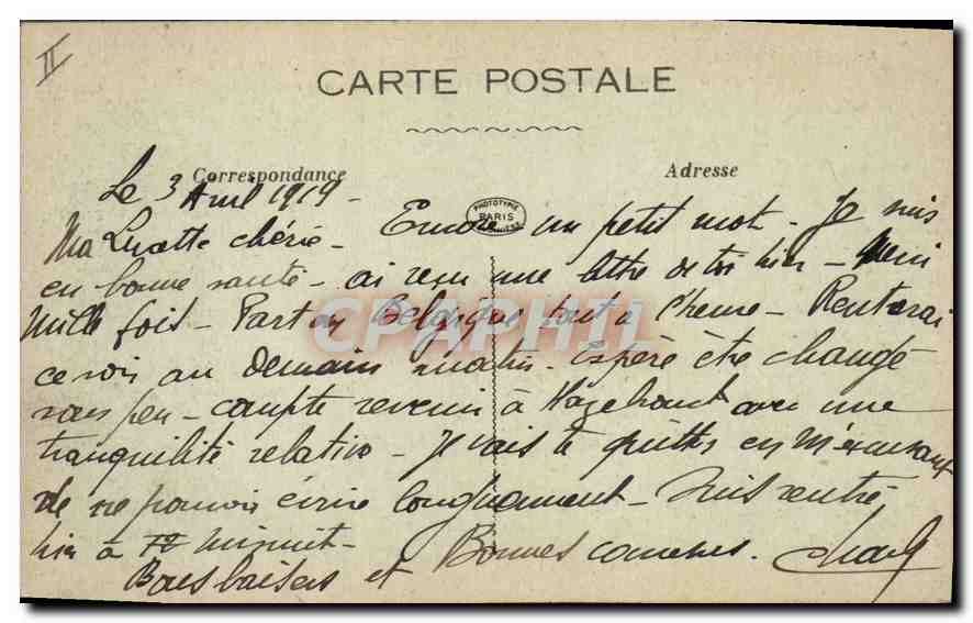 Ruines de BAILLEUL — Panorama des Serres de la Grapperie du Nord détruites au cours des combats qui durèrent plusieurs semaines — n° 2488 — Verso