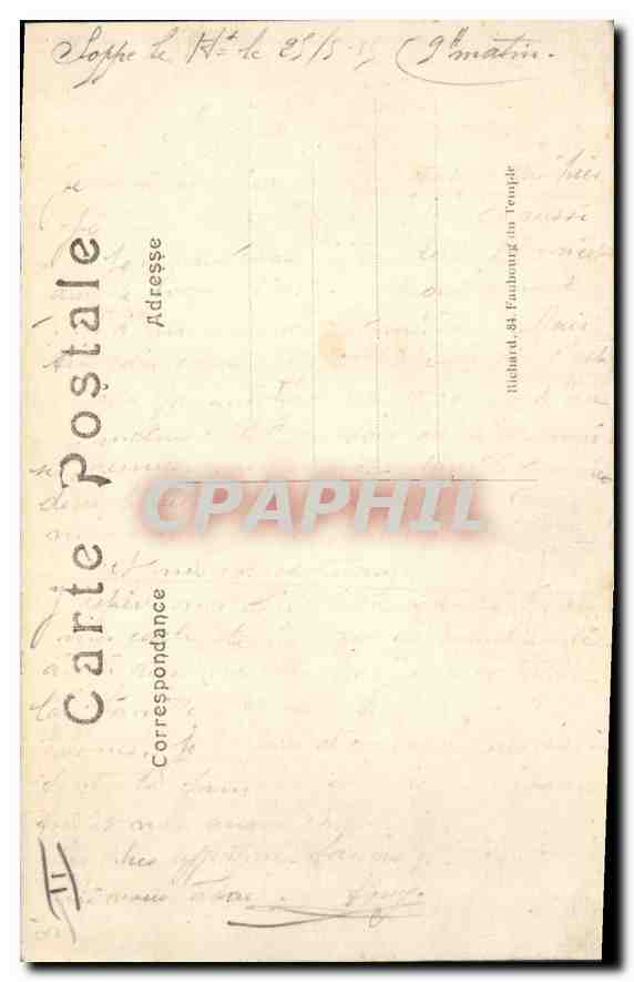 Zerstörtes Dorf nahe Thann — Elsass — Der Große Krieg 1914-15 — A. R. n°83 — Rückseite