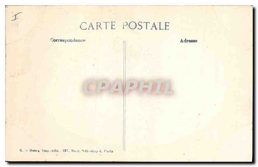 Arras — Second bombardement de l'Hôtel-de-Ville en 1914 — E. Dates, 19e série — Rückseite