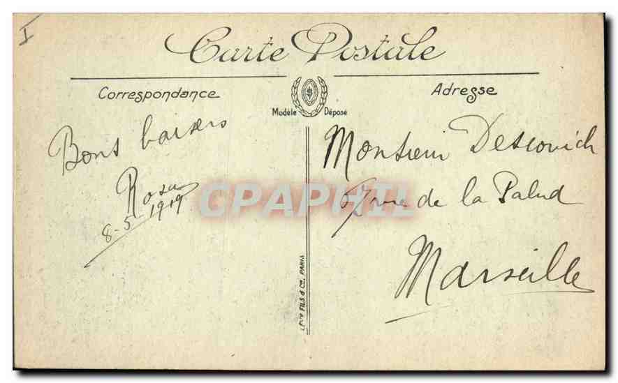 CPA Militaria Arras Ancienna Abbaye Saint Etienne  — Rückseite