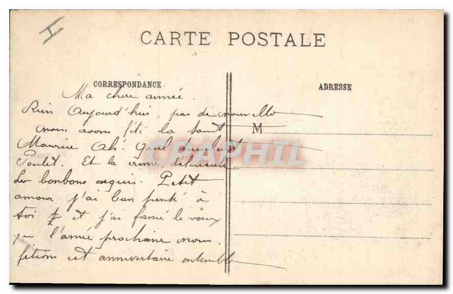 Neuve-Chapelle — Ruinen nach den Schlachten März 1915 — IMP. BAUDINIÈRE, NANTERRE — Rückseite