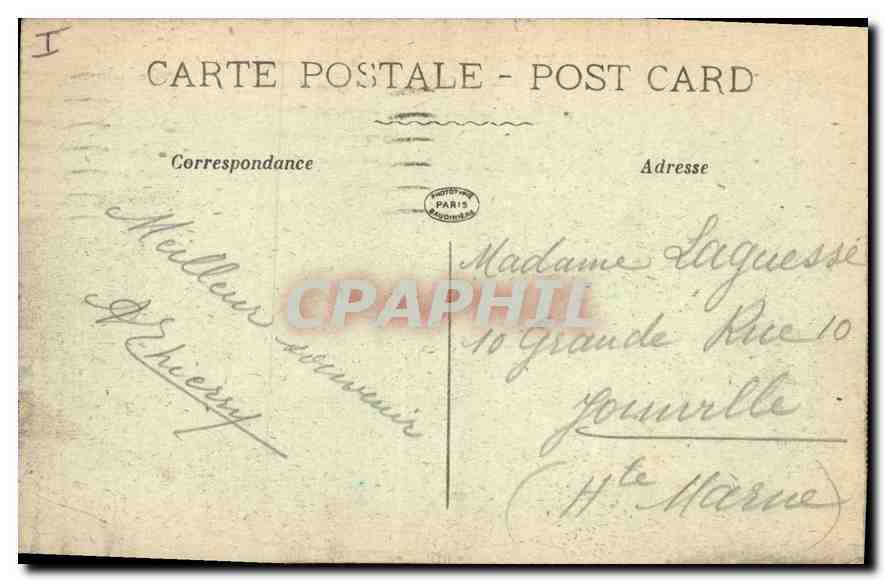 LILLE — Rue Faidherbe, la Bourse et le Théâtre — La Lense — Rückseite