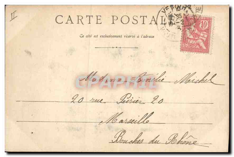 CPA Vesoul La Prefecture  — Verso