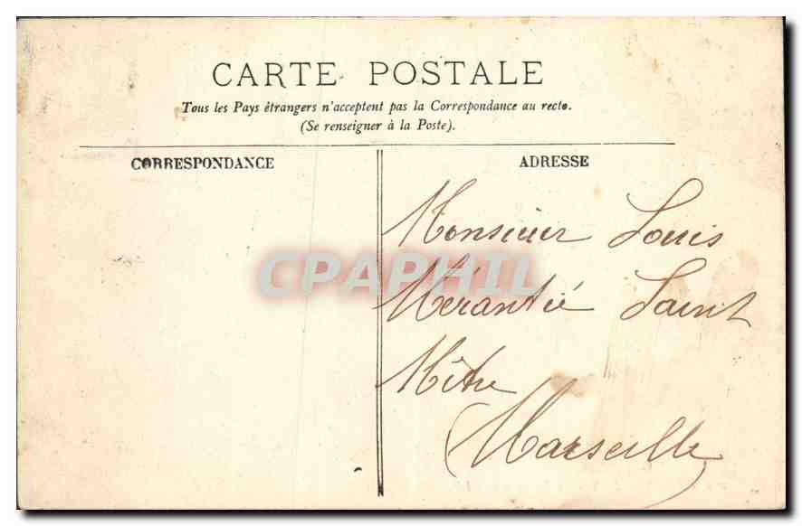 CPA Versailles La Prefecture  — Verso