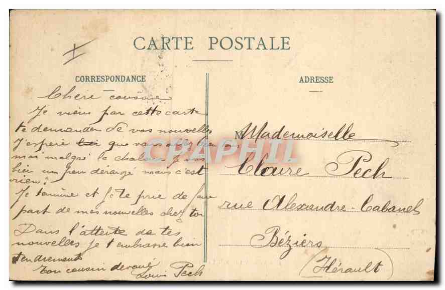 CPA Versailles La Prefecture  — Rückseite