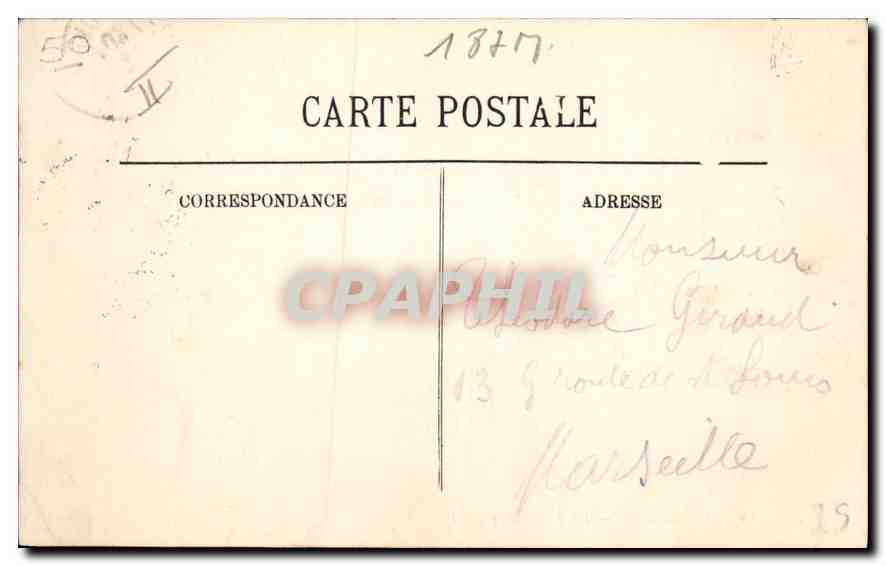 CPA Folklore Scenes d'Avergne  — Verso