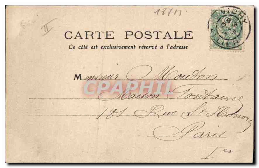 CPA Folklore La Bourreio d'Auberono  — Verso