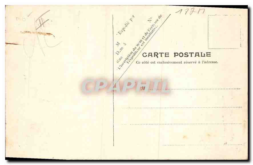 CPA Folklore Types d'Auvergne interieur d'Auvergne  — Verso