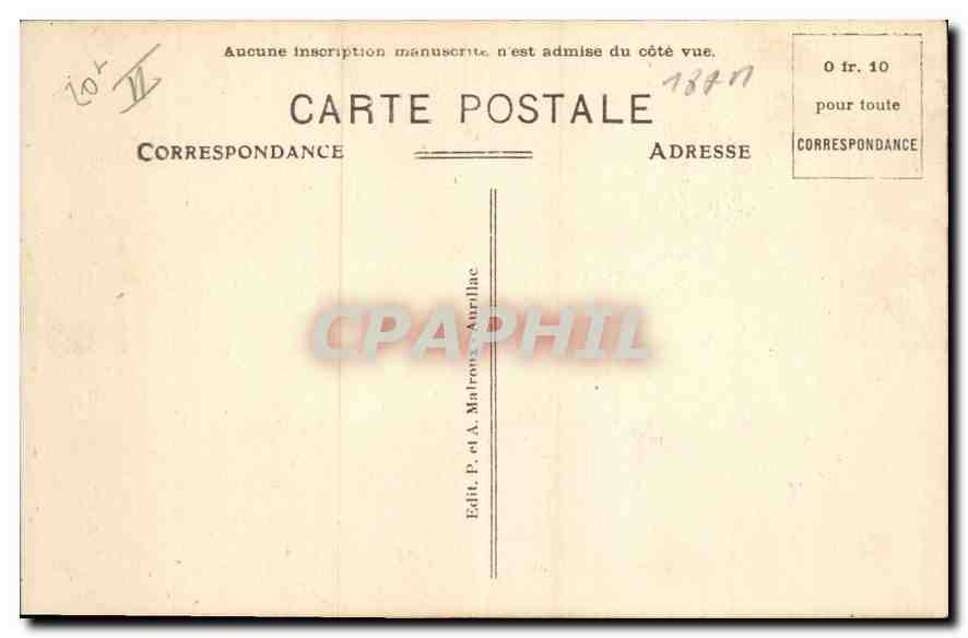 CPA Folklore L'Auvergne pittoresque Paysannes Auvergnates en Costumes de Dimanche  — Verso
