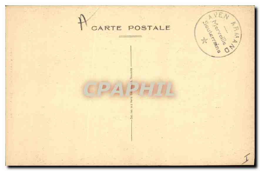 CPA Aven Armand Les Grandes Orgues  — Rückseite